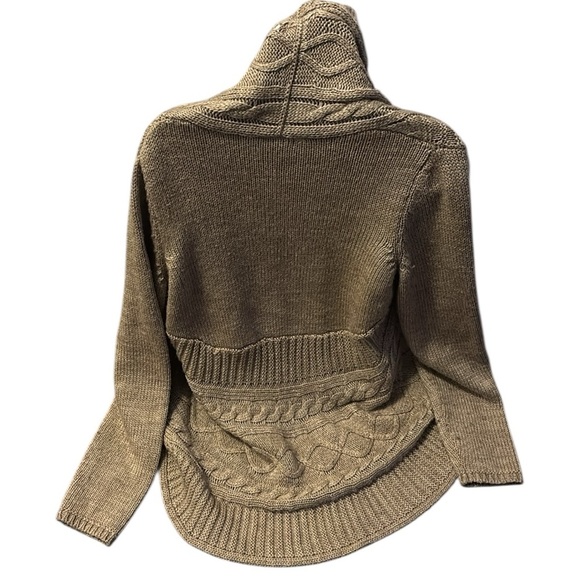 Cleo Beige Elsamanda style  Wool open Cardigan Size Small - Picture 11 of 15